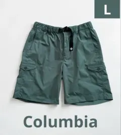 コロンビア ハーフパンツ レディースL カーキ 登山 オムニシールド