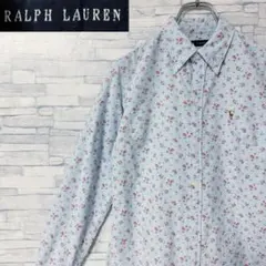RALPH LAUREN ウエスタンシャツ 総柄 花柄 ヴィンテージ ベージュ系 