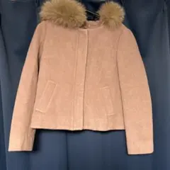 MISCHMASCHピンク ファー付き ショートジャケット