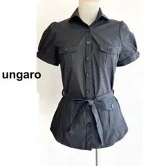 ungaro fever ウンガロフィーバー リボンベルト パフスリーブブラウスのサムネイル