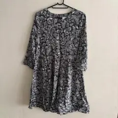 GAP KIDS 花柄 七分袖ワンピース XXL