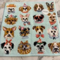 フェイラー　ラブラリーパーティードギー　ハンカチ　玉川高島屋限定