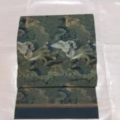 芙蓉庵 昇竜 袋帯 銀彩 正絹 六通 Q1126 - メルカリ