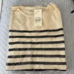 earth ボーダーニットプルオーバーM