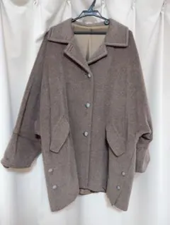 古着屋JAMブラウン オーバーサイズ コート