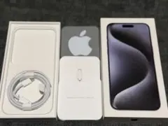 【箱】iPhone15 ProMax 空箱 ブルーチタニウム 256GB【箱】