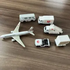 ダイキャストエアポートセット　JAL 飛行機　WELLY