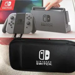Nintendo Switch 本体 グレー 2019年版　ケース付き
