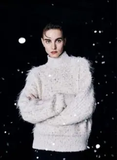 RIM.ARK Feather mix knit tops/ニット