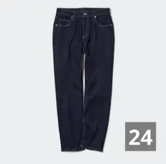 ユニクロ UNIQLO ストレッチスリムストレートジーンズ 丈標準 24
