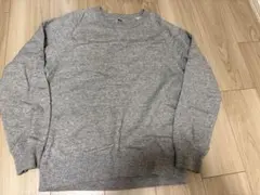 グレー コットン混紡 トレーナー　ユニクロ　UNIQLO