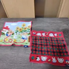 ファミリア familiar タオルハンカチ 2枚セット