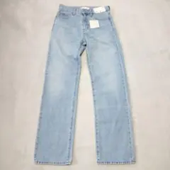 新品　ユニクロプラスジェイ　+J　デニムパンツ　25年春　W24　ライトブルー