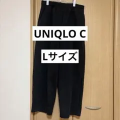 【UNIQLO】スウェットワイドパンツ/標準丈　ブラック　Lサイズ