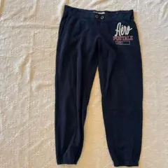 【M】ネイビー スウェットパンツ ジョガーパンツ 裏起毛 暖か 紺