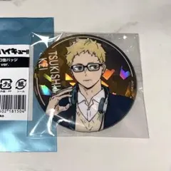 【匿名配送】ハイキュー 月島蛍 トウキュー ホロ缶バッジ