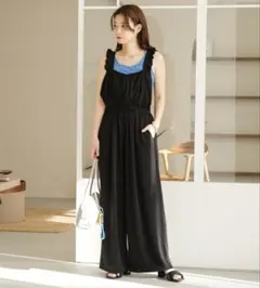 Kastane カスタネ フリルサロペット オーバーオール size0