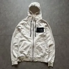 archive calvin clein grunge parka white