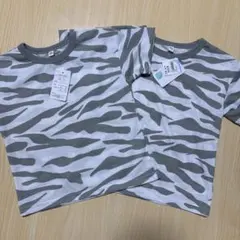 ELFINDOLL 西松屋　ゼブラ　半袖　Tシャツ　2枚セット　新品・未使用