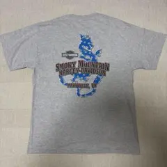 USA製 Harley-Davidson Tシャツ グレー アメリカ国旗のサムネイル