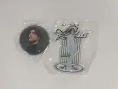 武知海青　缶バッジ　クリアチャーム