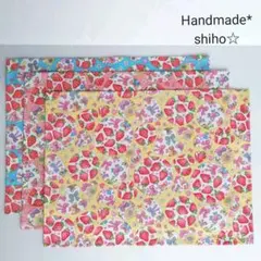 【サークルいちご】ランチョンマット　3枚セット　給食ナフキン