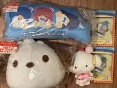 サンリオ　クッション　ぬいぐるみ　手ぬぐい　5点セット