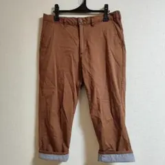 【値引き×】GU イージーアンクルパンツ ブラウン