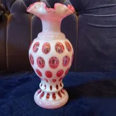 貴重、美品フェントン50年代頃コインドットBigベース高さ22.5cm