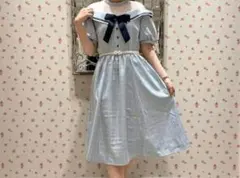 最終お値下げ　オフショルダーリボン付きワンピース　axes アクシーズ ファム