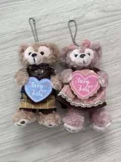 【東京ディズニーシー】ダッフィー＆シェリーメイぬいぐるみバッジセット