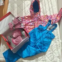 スキーウェア　キッズ　ブーツ　手袋のセット