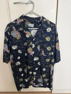 Schott アロハシャツ ネイビー