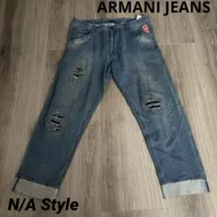 ARMANI JEANS 大きいサイズ　ダメージ　デニム