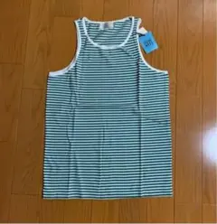 ボーダー タンクトップ　SCÈNE MERS  新品　メンズ