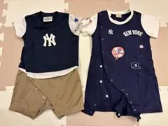 プティマイン ブランシェス ロンパースセット NY