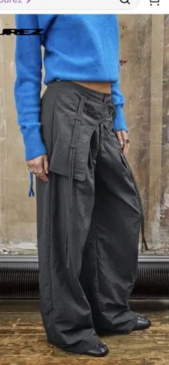 SHEIN courez グレー ワイドパンツ