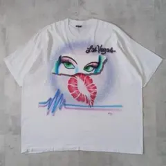 90s USA製　Las Vegas　グラフィック・アートT シャツ　シングル