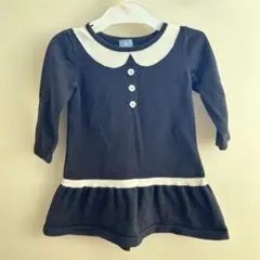 babyGap ブラック/ホワイト ワンピース 2T