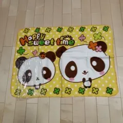 平成レトロ　パンダ Happy sweet time ブランケット