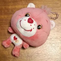 ケアベア ラブアロットベア ぬいぐるみ ストラップ付き