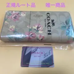 COACH シグネチャーローズ長財布【超美品】正規ルート品　ギリギリ価格