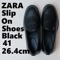 ZARA スリップオン シューズ 黒 41　26.4ｃｍ