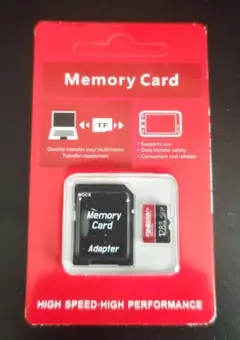 MicroSDカード 128GB SDアダプター付 未使用品