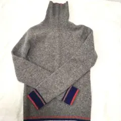 EASTBOY グレー タートルネックニット