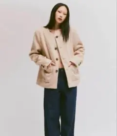 fekete ノーカラージャケット