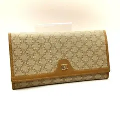 セリーヌ CELINE マカダム がま口 トリオンフ 長財布　(0141)