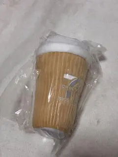 セブンイレブン ハッピーくじ B賞 セブンカフェ ぬいぐるみチャーム　ベージュ