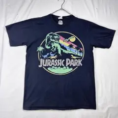 【Jurassic Park】T-REXレインボー サークルグラフィックTシャツ