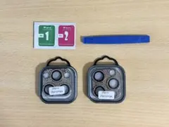 2枚セット　シルバーiPhone16ProとProMaxフィルム  カメラカバー